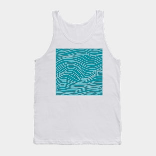 Aesthetic Abstract Waves Tank Top